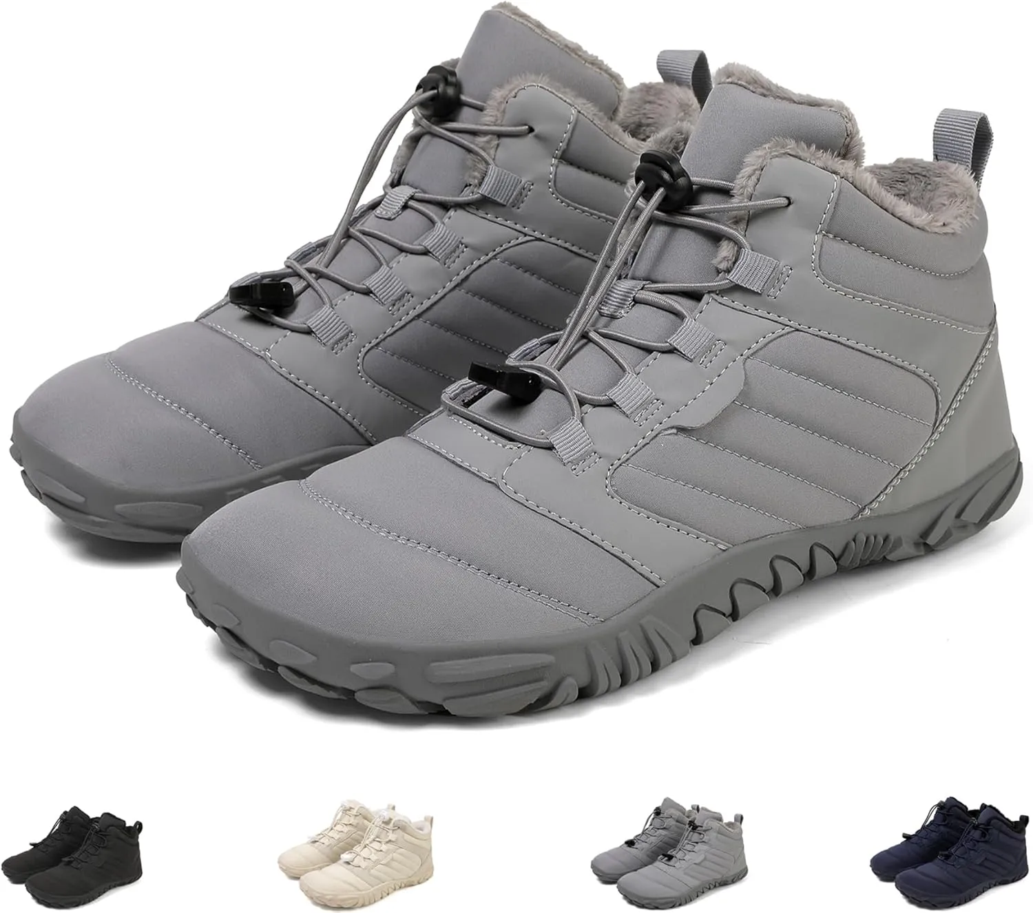 Hike Winter Footwear Barefoot Womens, Warm Waterproof Hiking Winter Barefoot Shoes Men, Anti-slip Barefoot Boots Winter