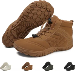 Hike Winter Footwear Barefoot Womens, Warm Waterproof Hiking Winter Barefoot Shoes Men, Anti-slip Barefoot Boots Winter