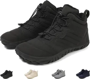 Hike Winter Footwear Barefoot Womens, Warm Waterproof Hiking Winter Barefoot Shoes Men, Anti-slip Barefoot Boots Winter