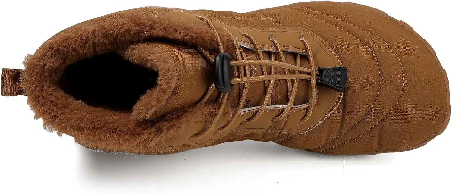 Hike Winter Footwear Barefoot Womens, Warm Waterproof Hiking Winter Barefoot Shoes Men, Anti-slip Barefoot Boots Winter