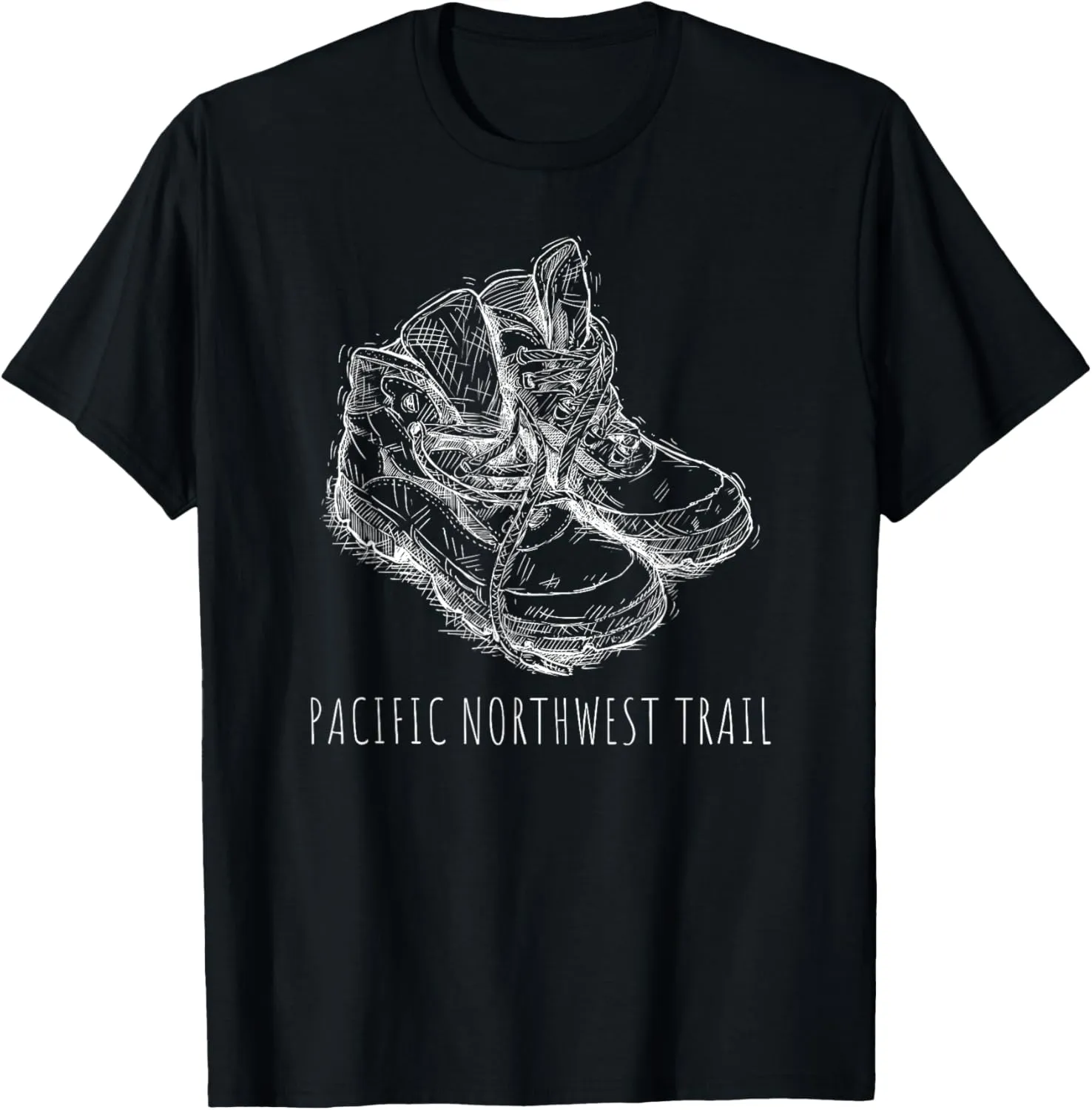 Hiking Boots Thru Hiking the Pacific Northwest Trail T-Shirt
