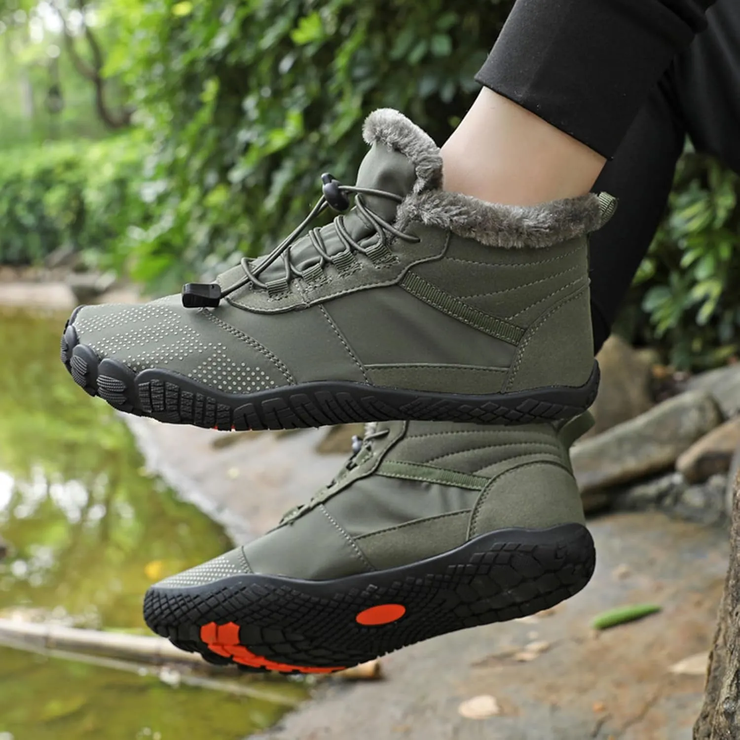 Hiking Footwear Barefoot Womens Barefoot Boots Men Winter Footwear Barefoot Shoes Trail Walking Running Shoes Slip On Waterproof Unisex