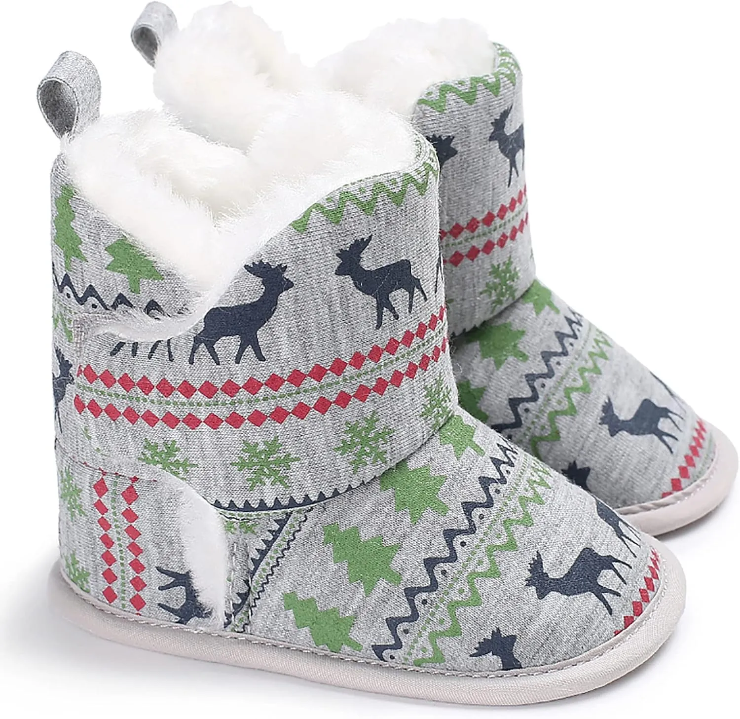 Hot High Tops Christmas Snowflake Print Shoe Baby Girls Boys Soft Booties Warm Snow Boots Infant Toddler Warming Shoes Baby Girl Sneakers 24 Months