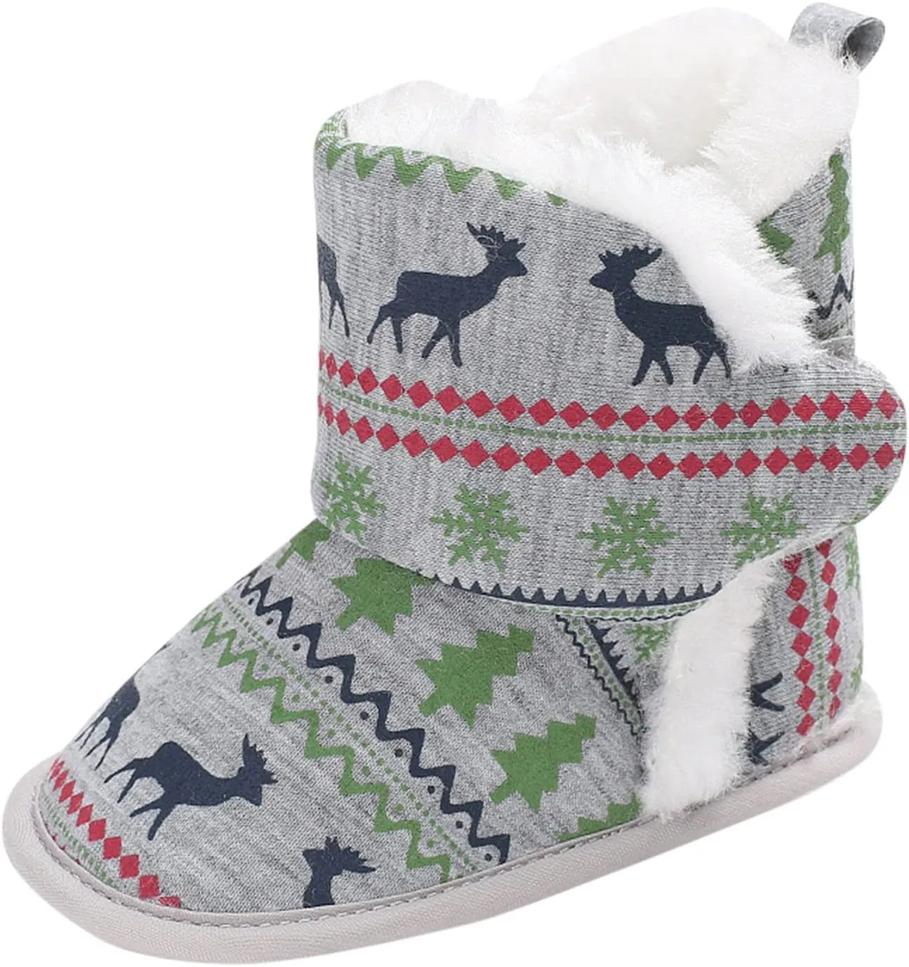 Hot High Tops Christmas Snowflake Print Shoe Baby Girls Boys Soft Booties Warm Snow Boots Infant Toddler Warming Shoes Baby Girl Sneakers 24 Months