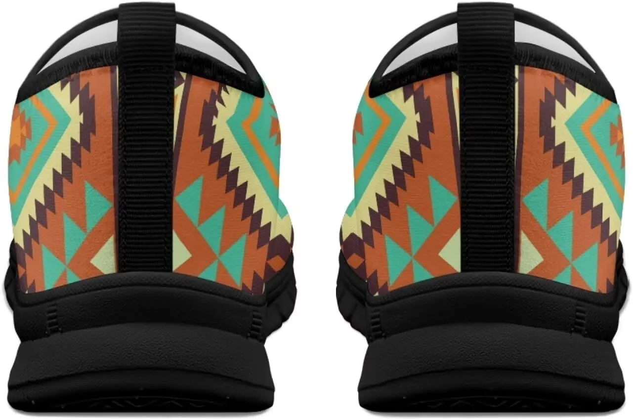 Howilath Western Tribal Aztec Mens Slip on Loafers Casual Shoes Running Sneakers Breathable Hands Free Shoes