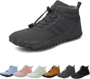 Hrtesus Hike Winter Barefoot Shoes Women Men, Winter Footwear Boots Wide Toe Non-Slip Highly Elastic Sneakers