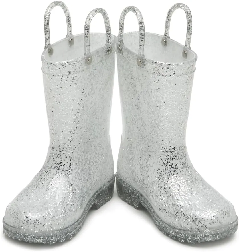 HugRain Toddler Kids Lightweight Adorable Rain Boots