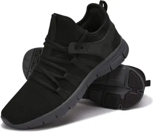 INZCOU Running Shoes Lightweight Tennis Shoes Non Slip Gym Workout Shoes Breathable Mesh Walking Sneakers