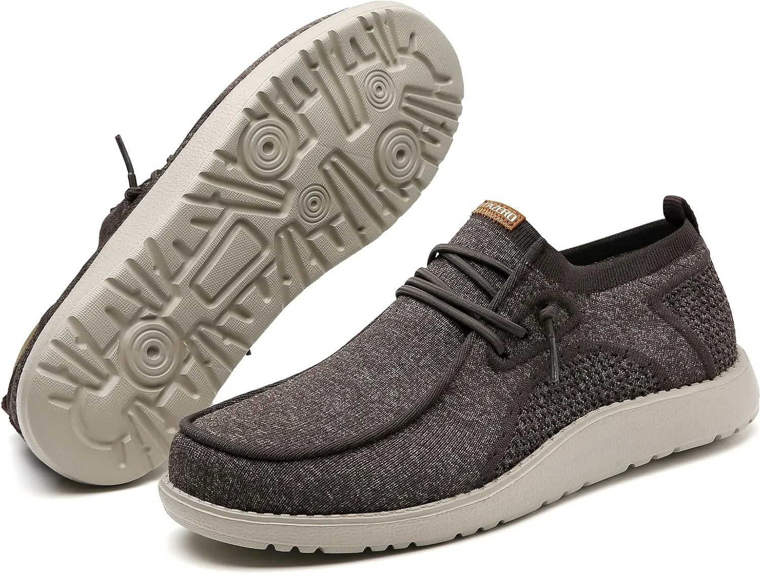 ITAZERO Men Extra Wide Shoes - 4E to 5E Wide Toe Box Shoes for Men XX Wide Width Swollen Feet - Men's Loafers & Slip-ons with Arch Support Insole for Plantar Fasciitis