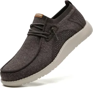 ITAZERO Men Extra Wide Shoes - 4E to 5E Wide Toe Box Shoes for Men XX Wide Width Swollen Feet - Men's Loafers & Slip-ons with Arch Support Insole for Plantar Fasciitis