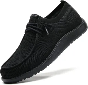 ITAZERO Men Extra Wide Shoes - 4E to 5E Wide Toe Box Shoes for Men XX Wide Width Swollen Feet - Men's Loafers & Slip-ons with Arch Support Insole for Plantar Fasciitis