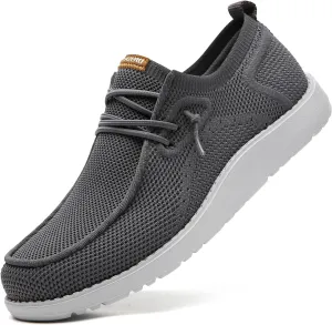ITAZERO Men Extra Wide Shoes - 4E to 5E Wide Toe Box Shoes for Men XX Wide Width Swollen Feet - Men's Loafers & Slip-ons with Arch Support Insole for Plantar Fasciitis