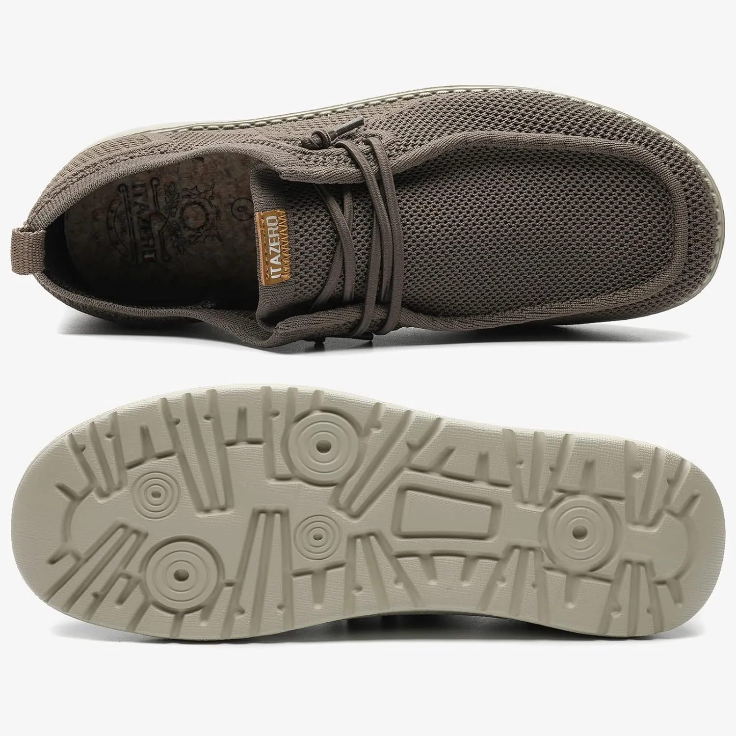 ITAZERO Men Extra Wide Shoes - 4E to 5E Wide Toe Box Shoes for Men XX Wide Width Swollen Feet - Men's Loafers & Slip-ons with Arch Support Insole for Plantar Fasciitis