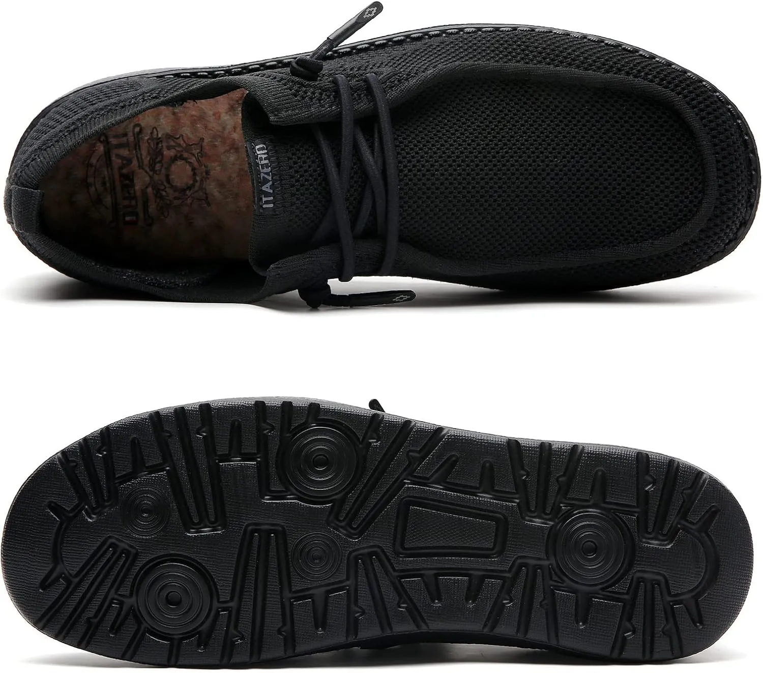 ITAZERO Men Extra Wide Shoes - 4E to 5E Wide Toe Box Shoes for Men XX Wide Width Swollen Feet - Men's Loafers & Slip-ons with Arch Support Insole for Plantar Fasciitis