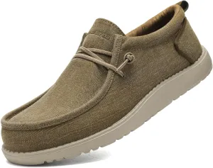 ITAZERO Men Extra Wide Shoes - 4E to 5E Wide Toe Box Shoes for Men XX Wide Width Swollen Feet - Men's Loafers & Slip-ons with Arch Support Insole for Plantar Fasciitis