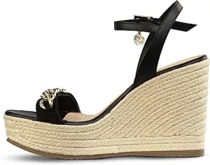 JATAREA Leather Wedge Sandals for Women | Women's Sandals Perfect for Summer