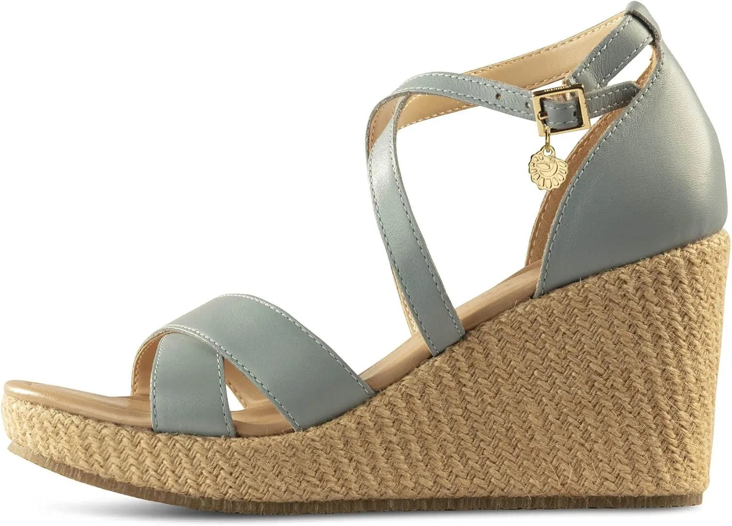 JATAREA Leather Wedge Sandals for Women | Women's Sandals Perfect for Summer
