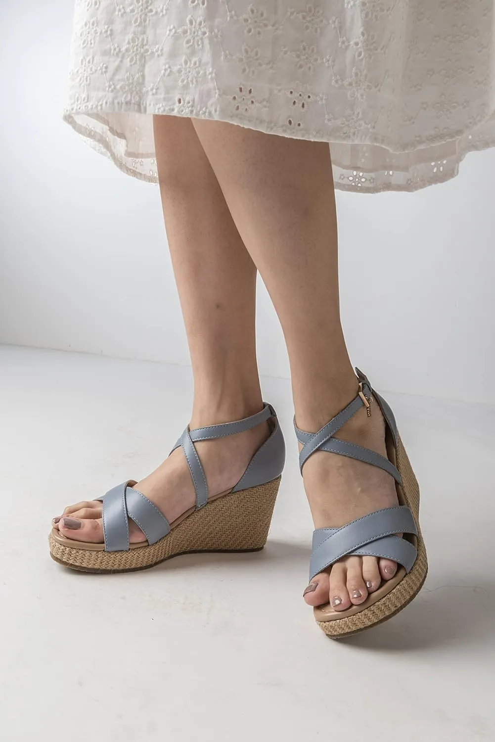 JATAREA Leather Wedge Sandals for Women | Women's Sandals Perfect for Summer