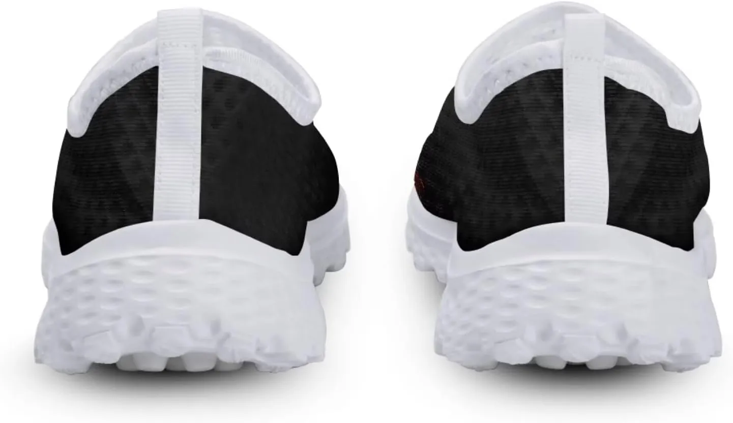 Jeiento American Flag Shoes for Men Women Road Running Shoes Womens Mens Comfortable Walking Tennis Sneakers Athletic Shoes