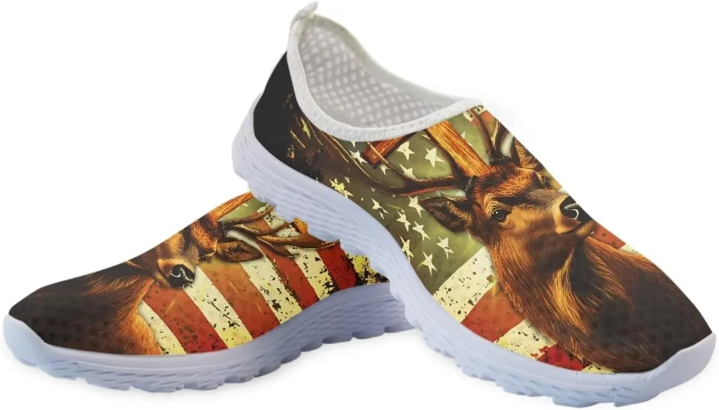 Jeiento Christmas Athletic Running Shoes for Women - Fashion Tennis Walking Sneakers