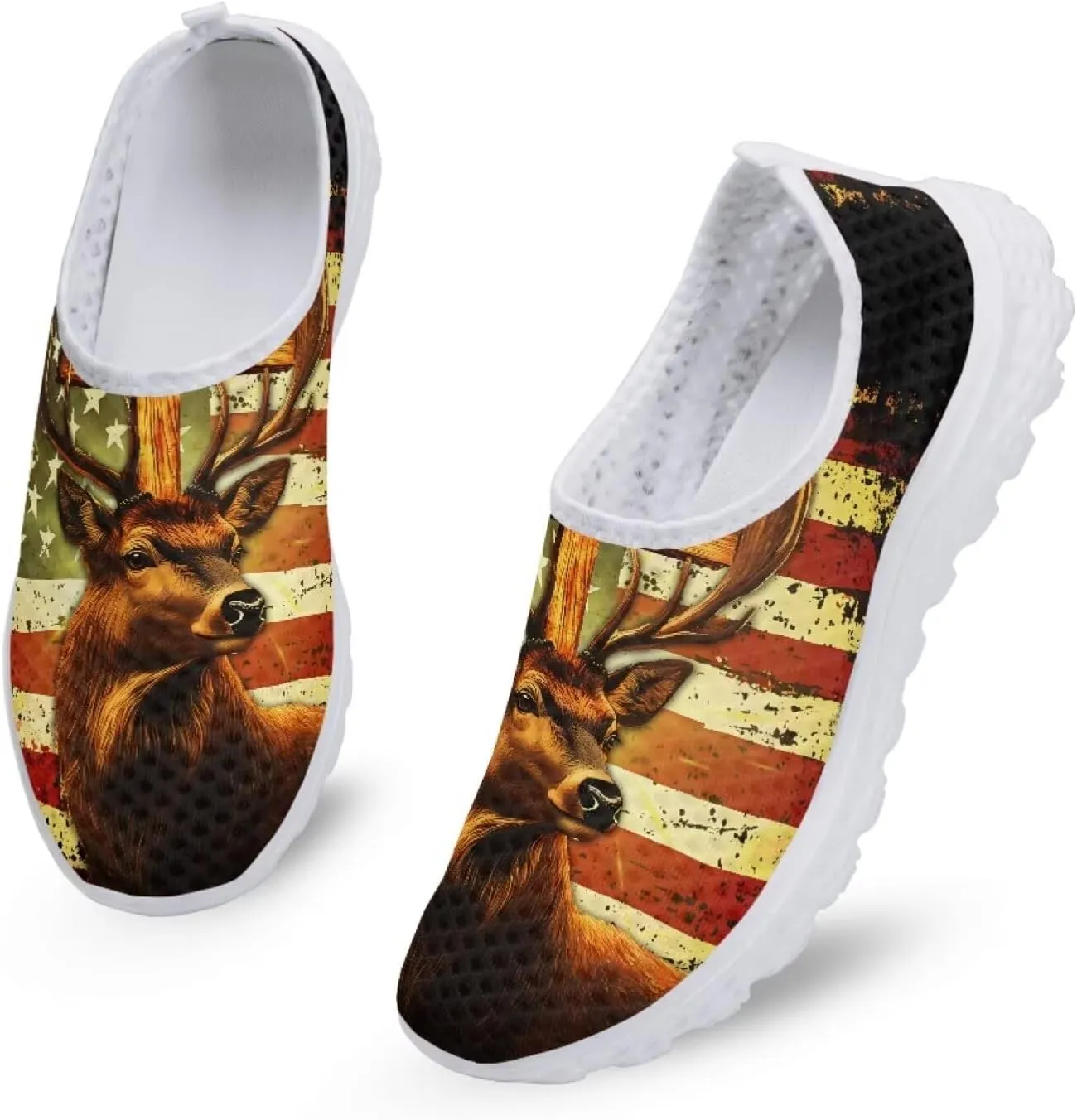Jeiento Christmas Athletic Running Shoes for Women - Fashion Tennis Walking Sneakers