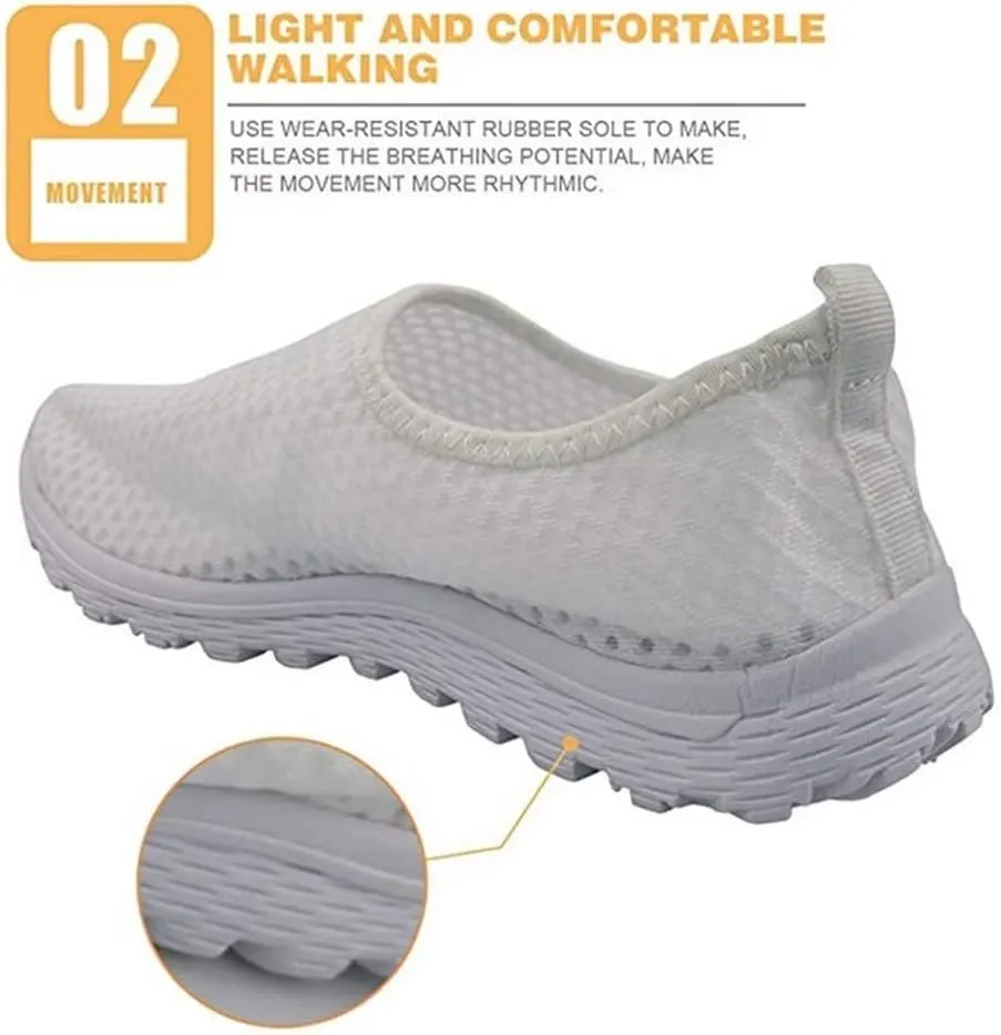 Jeiento Christmas Shoes for Womens Athletic Running Shoes Fashion Tennis Shoes Walking Sneakers