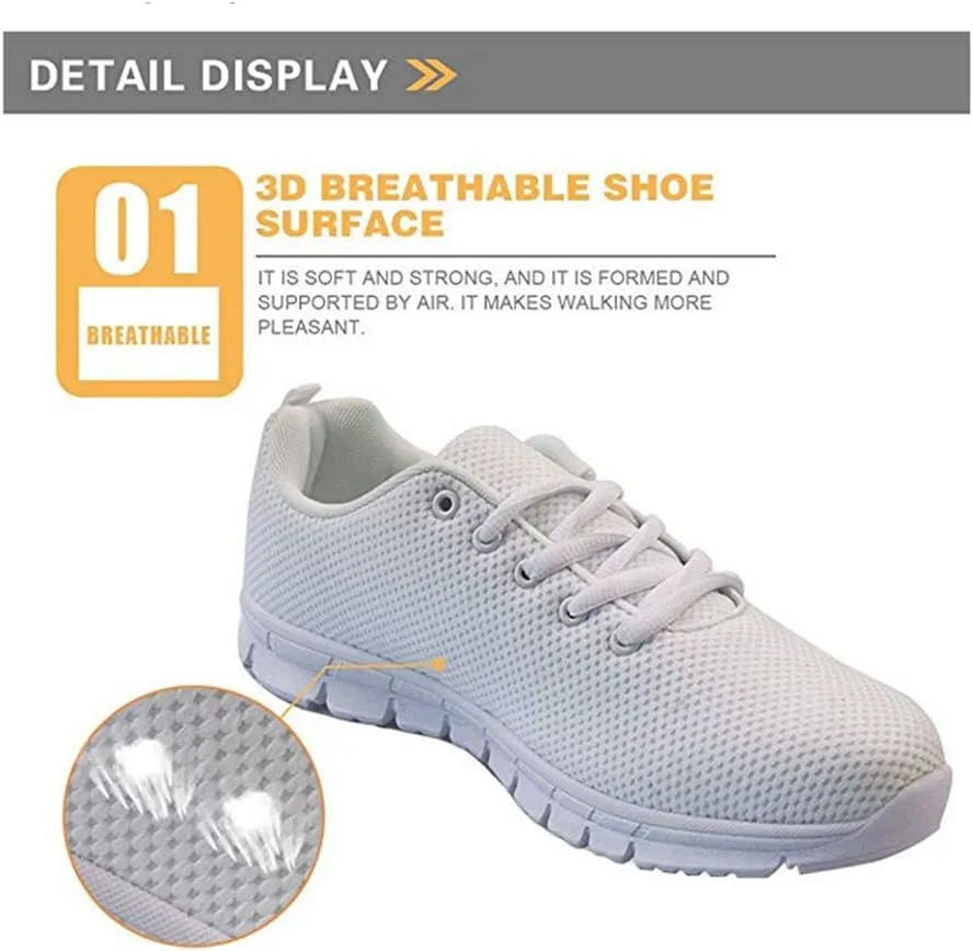 Jeiento Women Trainers Sports Running Shoes Causal Travel Walking Flat Shoe Lace-up Breathable for Lady Teenager Girls