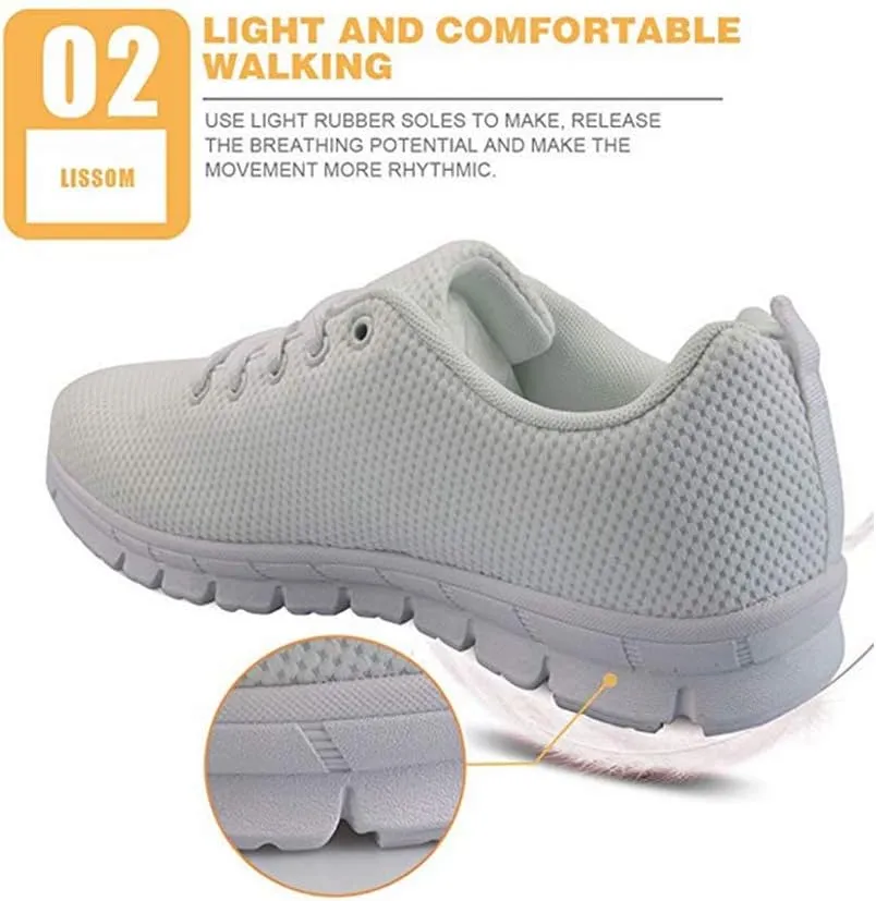Jeiento Women Trainers Sports Running Shoes Causal Travel Walking Flat Shoe Lace-up Breathable for Lady Teenager Girls