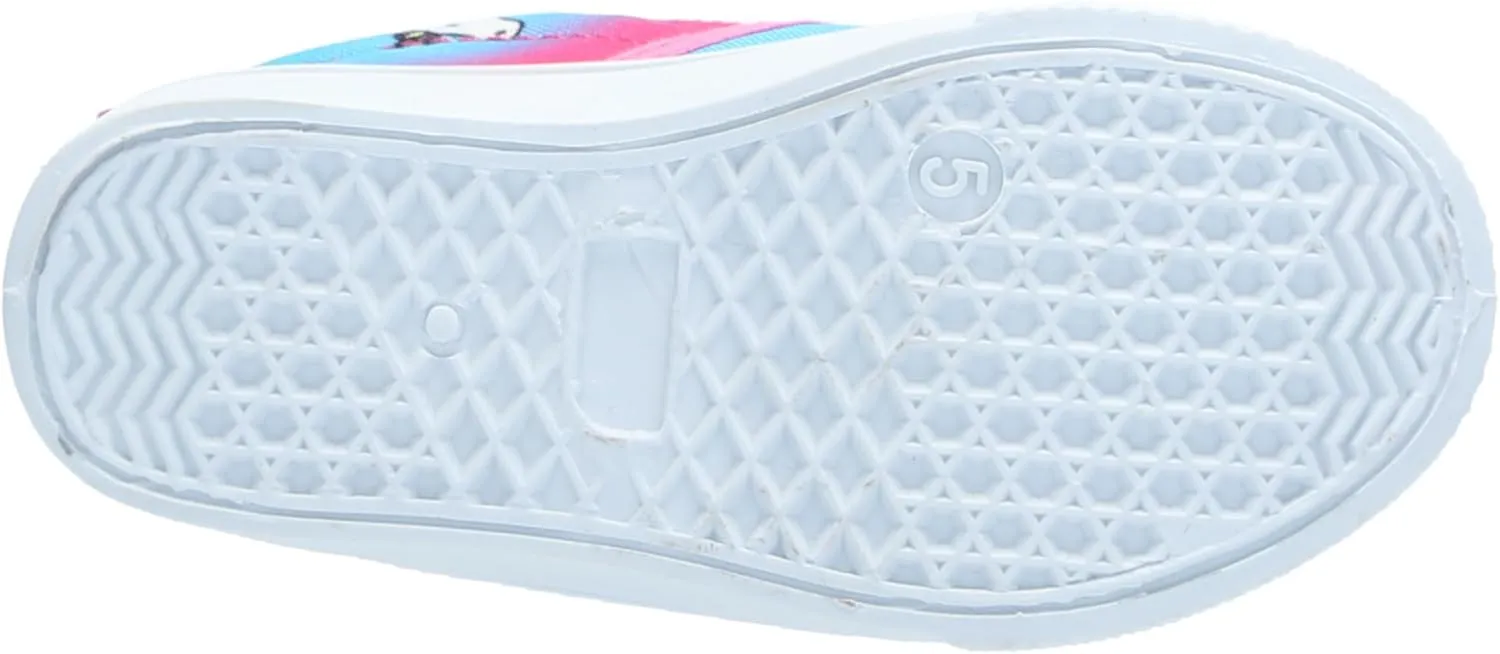 Josmo Girl's Unicorn and Stars Prints Low Top Casual Canvas Sneaker Tennis