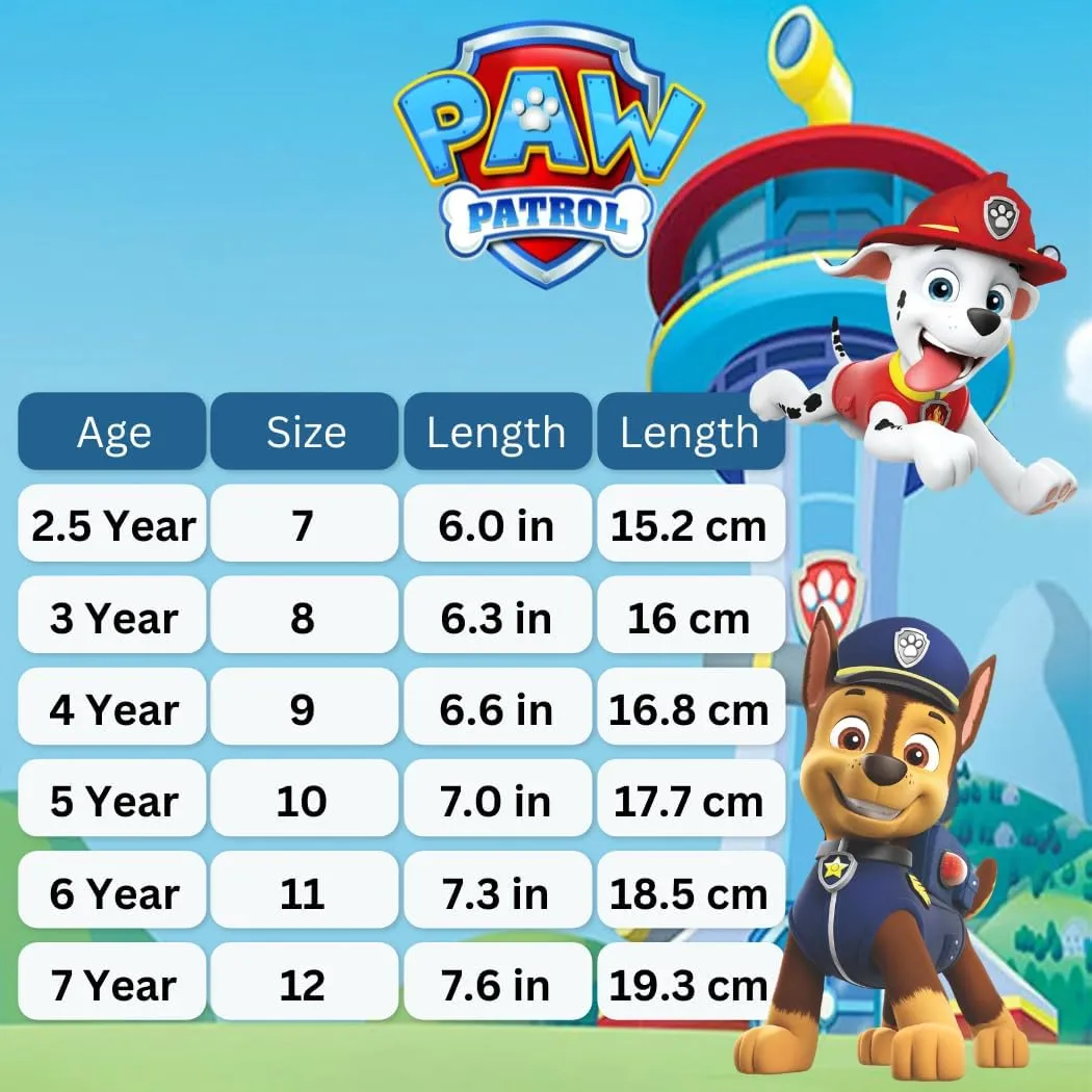 Josmo Paw Patrol Boots for Kid Boys Lace Up MidCalf - Chase Marshall Workboot Construction Boot Trek Walk Hike Climb (size 7-10 Toddler/size 11-12 Little Kids)