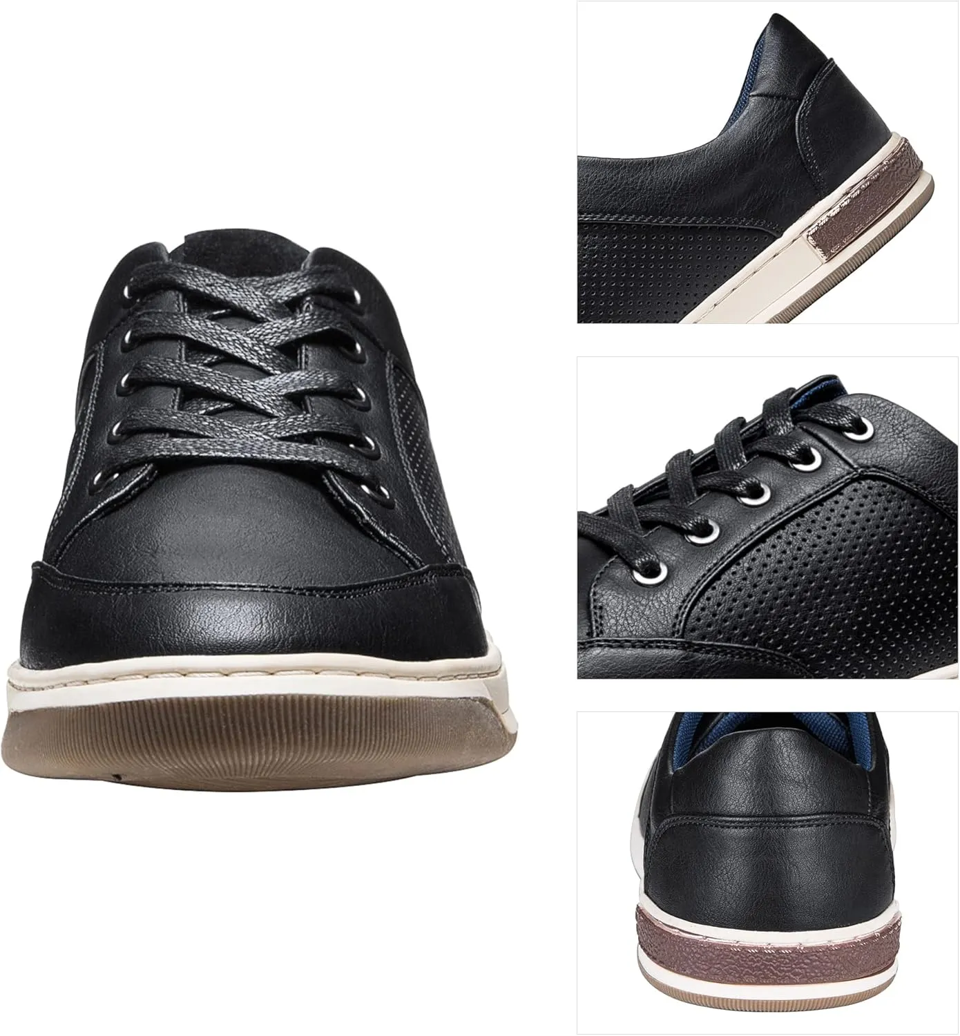 Jousen Men's Fashion Sneakers Classic Retro Casual Shoes for Men Breathable Business Dress Sneaker
