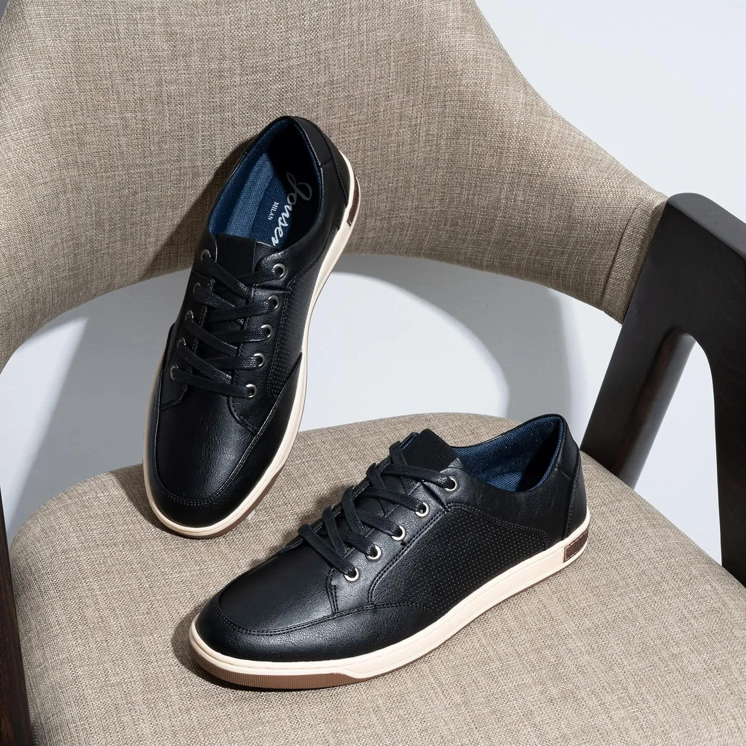 Jousen Men's Fashion Sneakers Classic Retro Casual Shoes for Men Breathable Business Dress Sneaker