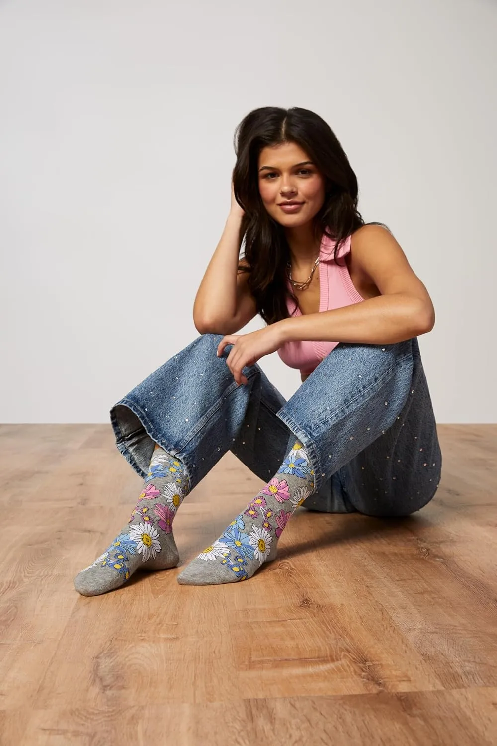 K. Bell Women's Luxe Cashmere Blend Crew Socks-1 Pairs-Super Soft and Dreamy Casual Fashion