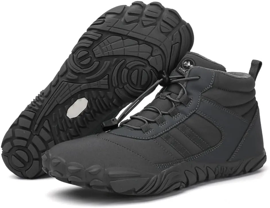 kasdava Pro Winter Cold Comfort Barefoot Boots Non-Slip Water Resistant Shoes Zero Drop Sole, Wide Toe Box, Hiking Running Boot Unisex