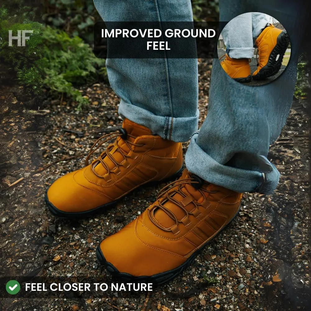 kasdava Pro Winter Cold Comfort Barefoot Boots Non-Slip Water Resistant Shoes Zero Drop Sole, Wide Toe Box, Hiking Running Boot Unisex