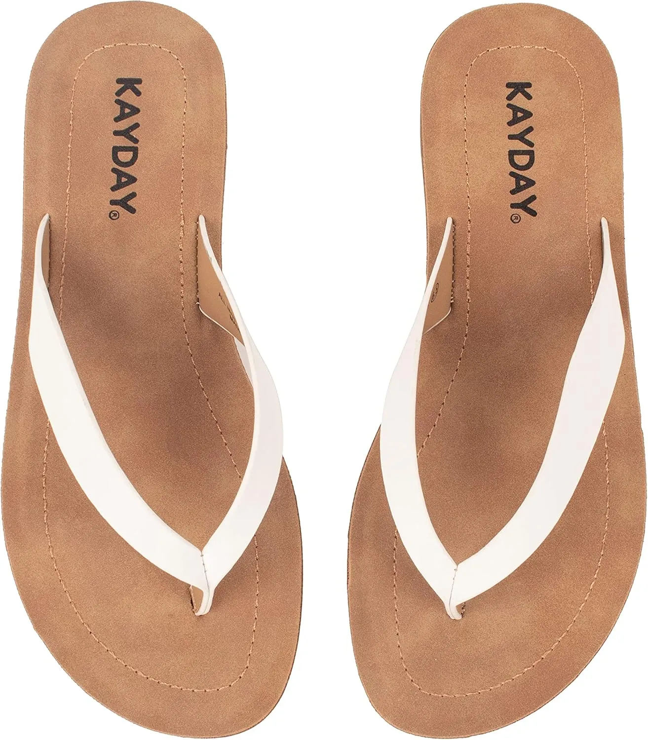 KAYDAY Womens Flip Flop Sandals Basic Thongs Flats EARL