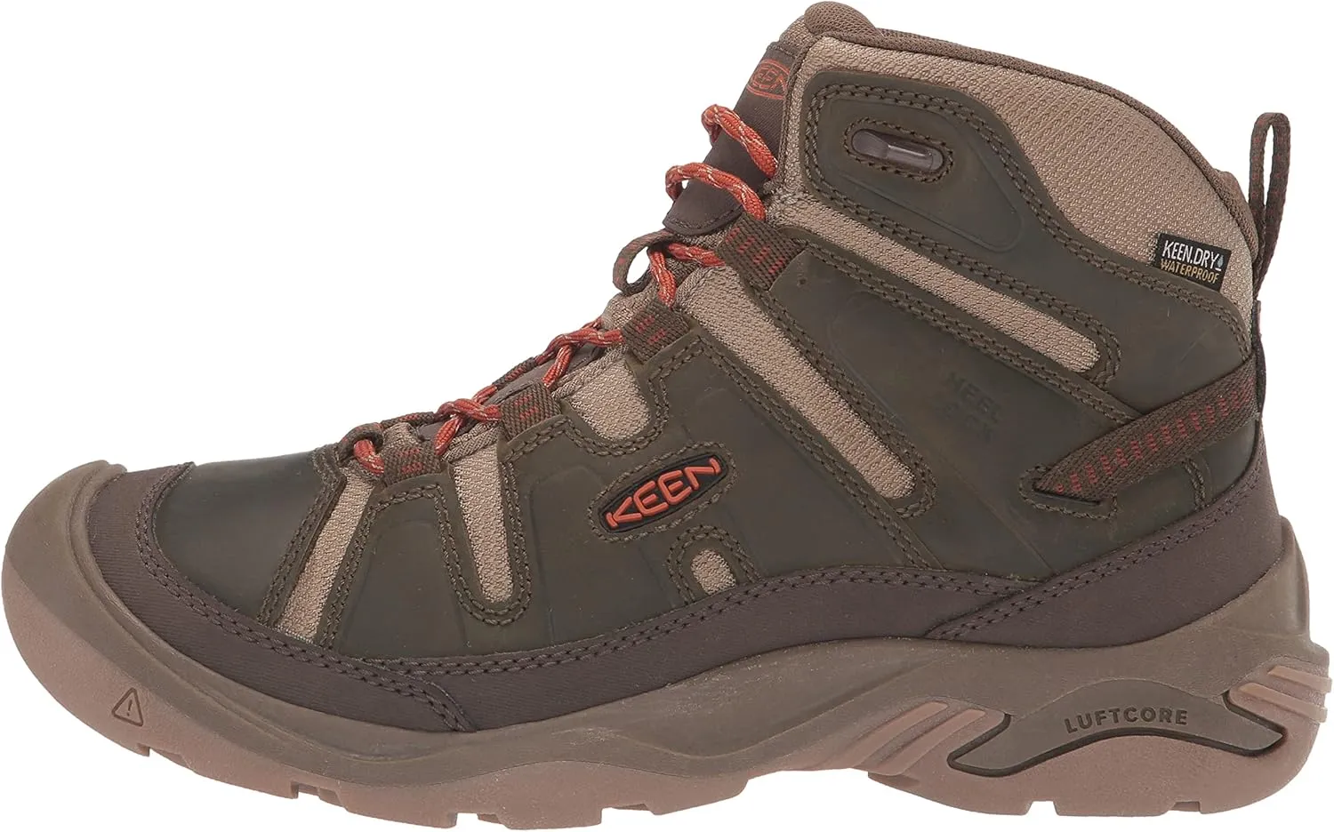 KEEN Men's Circadia Mid Height Comfortable Waterproof Hiking Boots