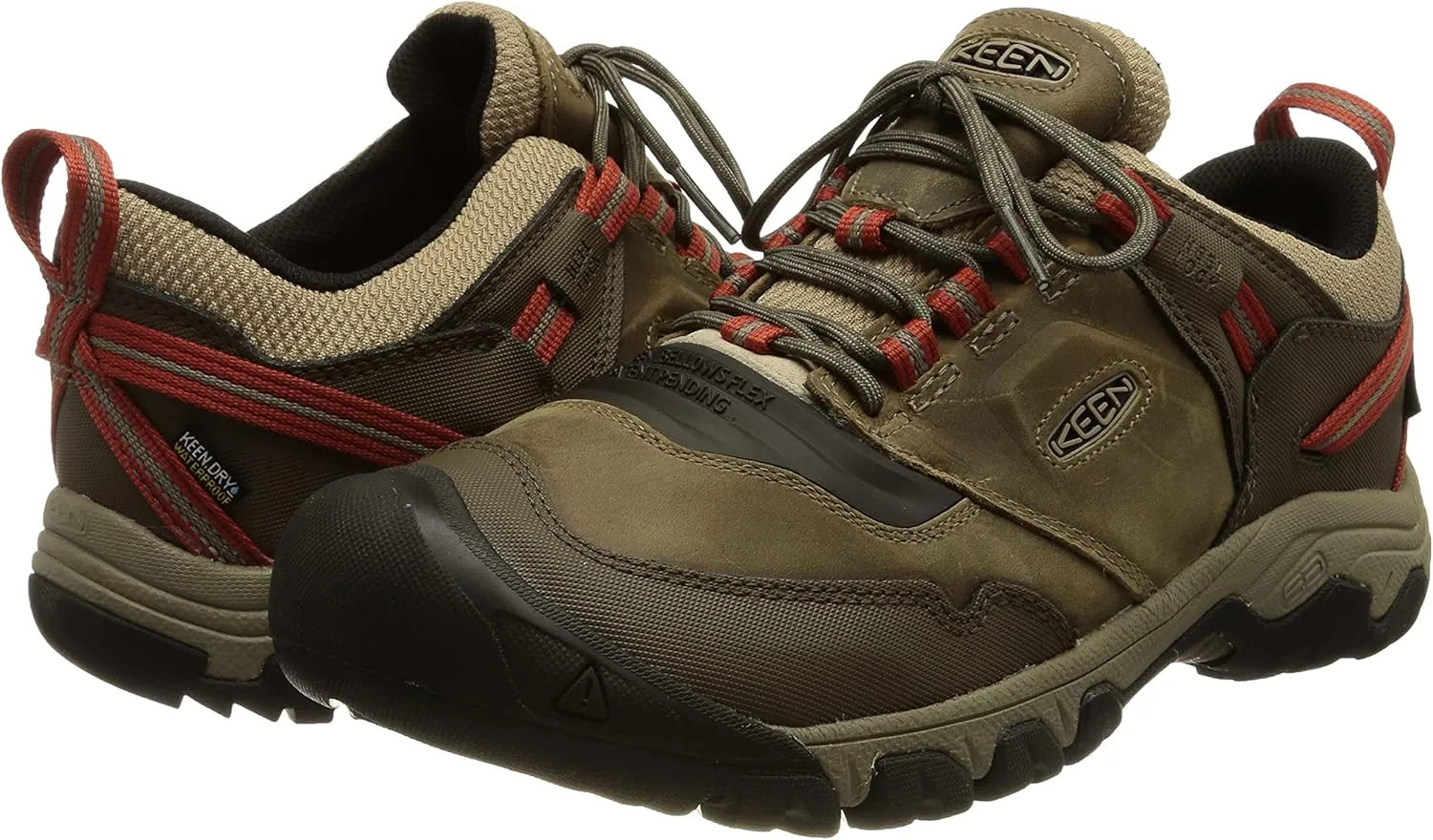 KEEN Men's Ridge Flex Low Height Waterproof Hiking Boots