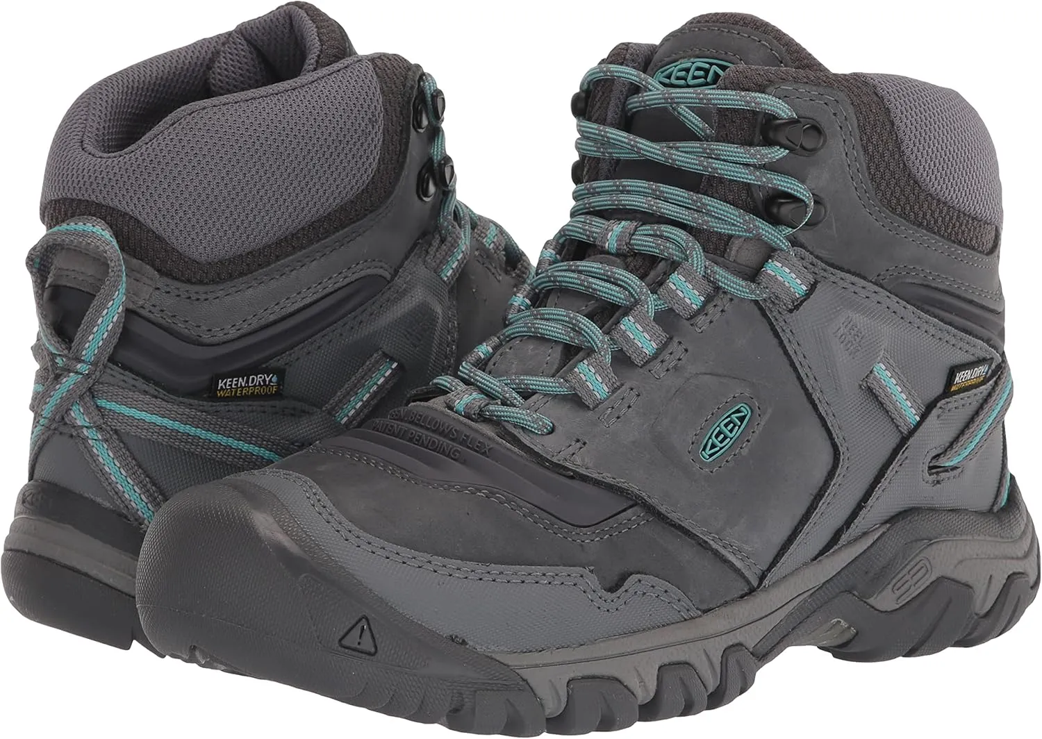 KEEN Women's Ridge Flex Mid Height Waterproof Hiking Boots, 13 UK