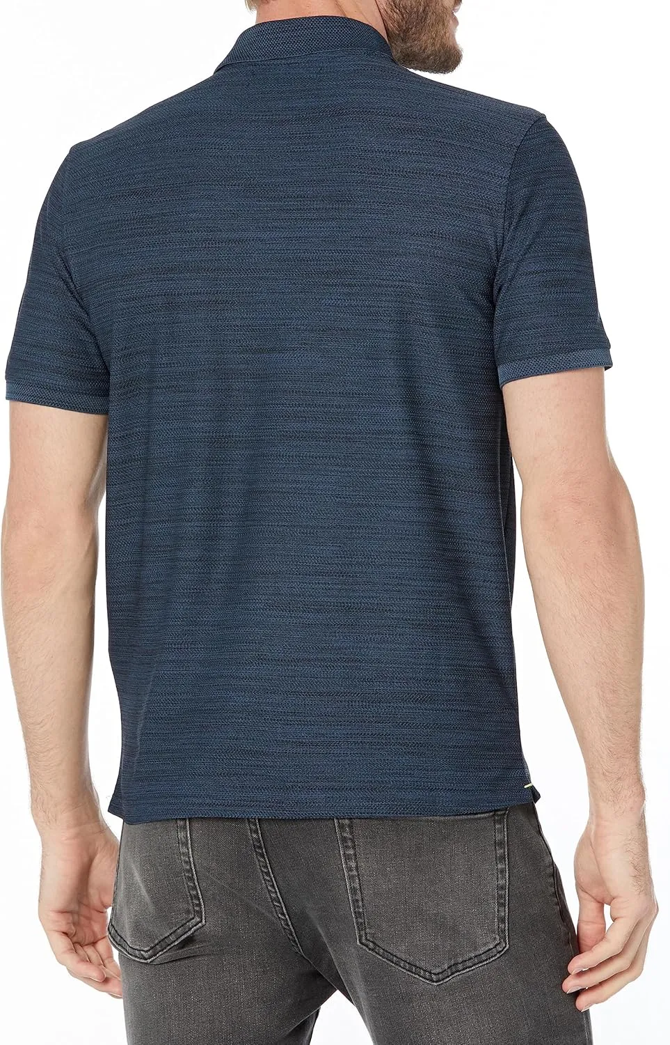 Kenneth Cole Men's Slim Fit Knit Zip Polo