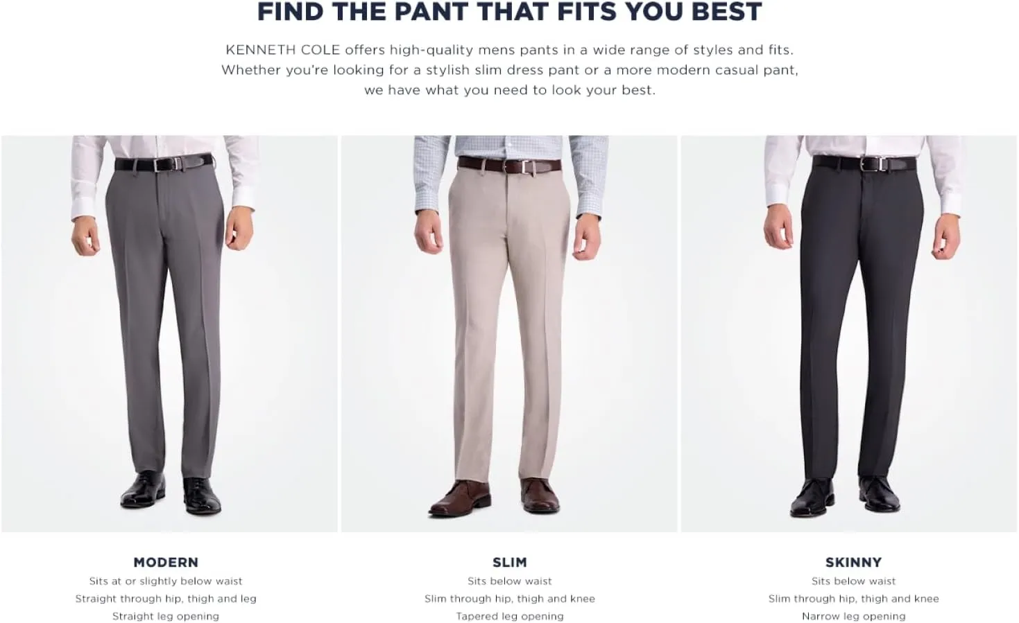 Kenneth Cole REACTION Men's Modern Fit Stretch Dress Pant