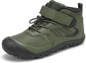 Kids Hiking Boots Boys Girls Outdoor Ankle Boots Anti Collision Hiking Shoes for Toddler/Little Kid/Big Kid