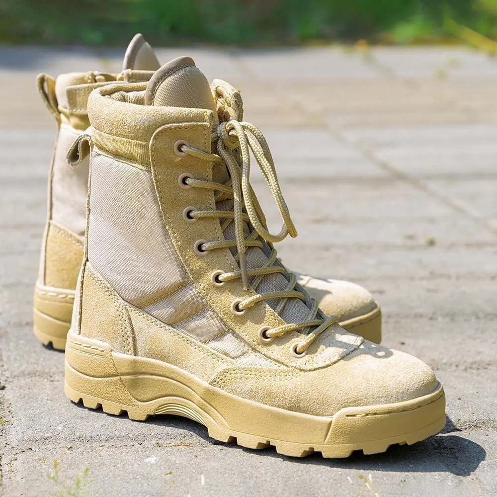 Kids Hiking Boots Boys girls Waterproof Summer Camp Anti-collision Non-slip Desert Boots Military Fan Shoes Work Boots