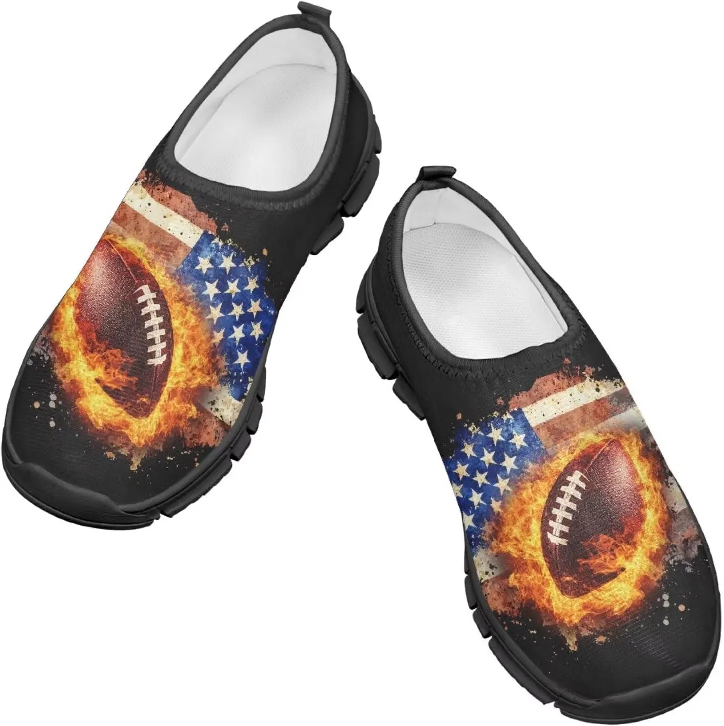 Kids Slip On Shoes Casual Shoes Sport Themed Tennis Shoes for Girls