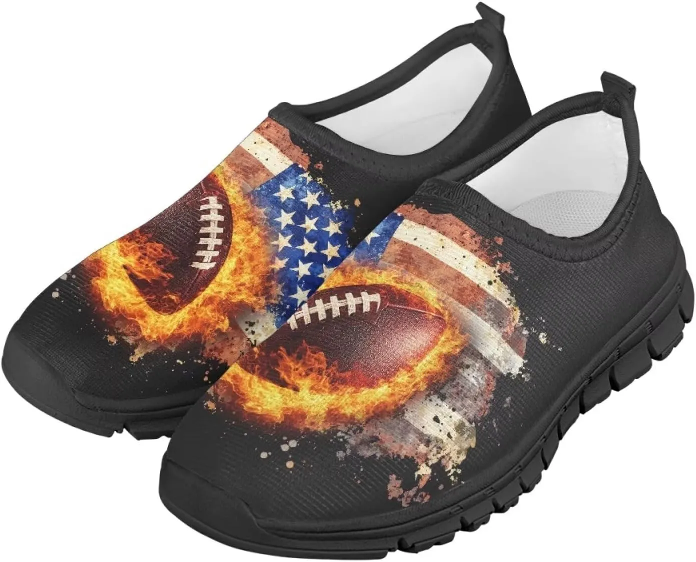 Kids Slip On Shoes Casual Shoes Sport Themed Tennis Shoes for Girls