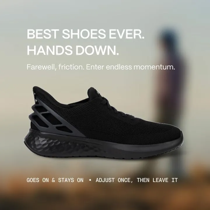 Kizik Shoes: Athens Comfortable Breathable Knit Slip On Sneakers, Convenient Hands Free | Walking Shoes for Men, Women and Elderly | Stylish, Orthopedic Shoes for Everyday and Travel