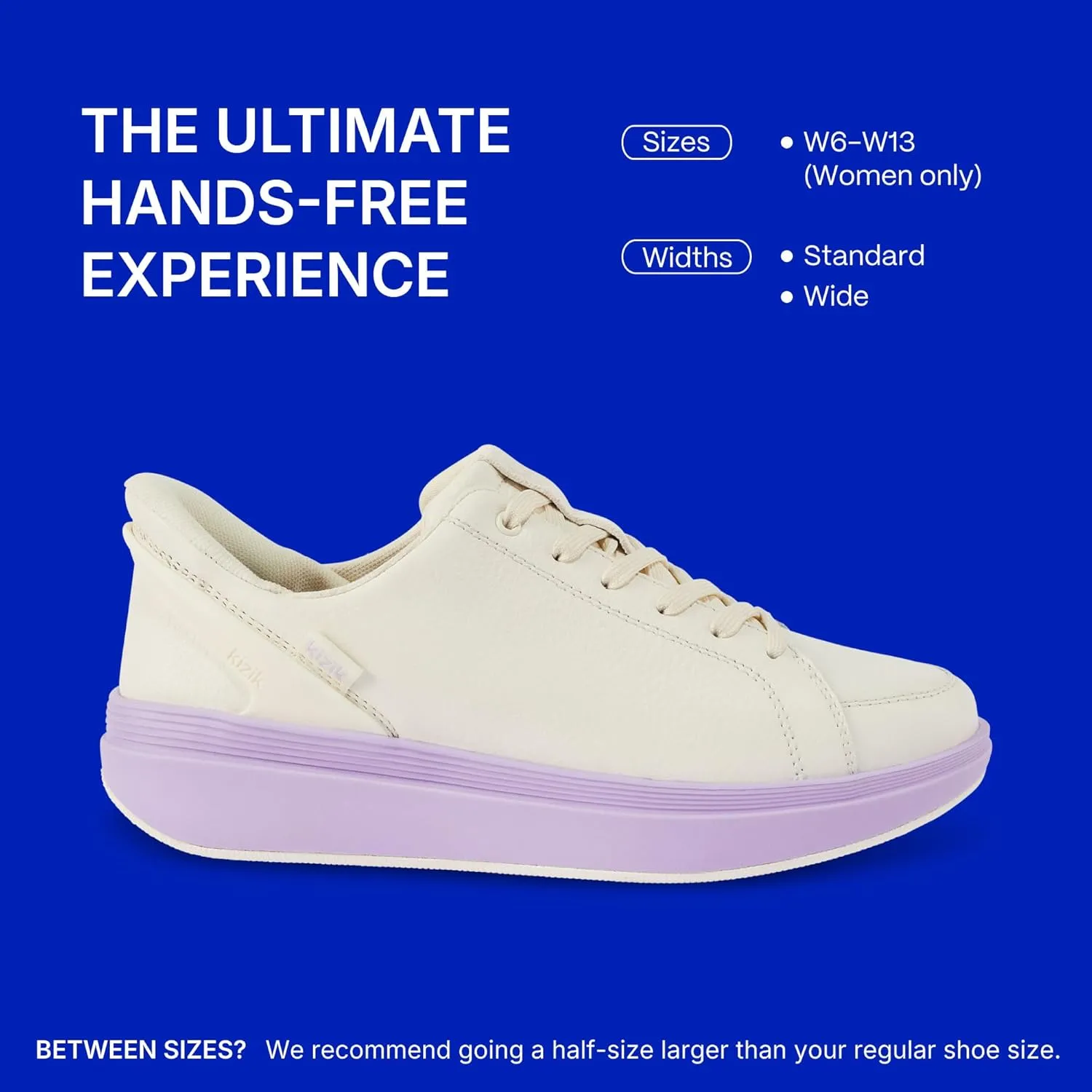Kizik Womens Shoes: Sydney - Comfortable, Breathable, Casual Slip On Sneakers, Full Grain Tumbled Leather, Hands Free Convenience in a Timeless Style - Regular Width