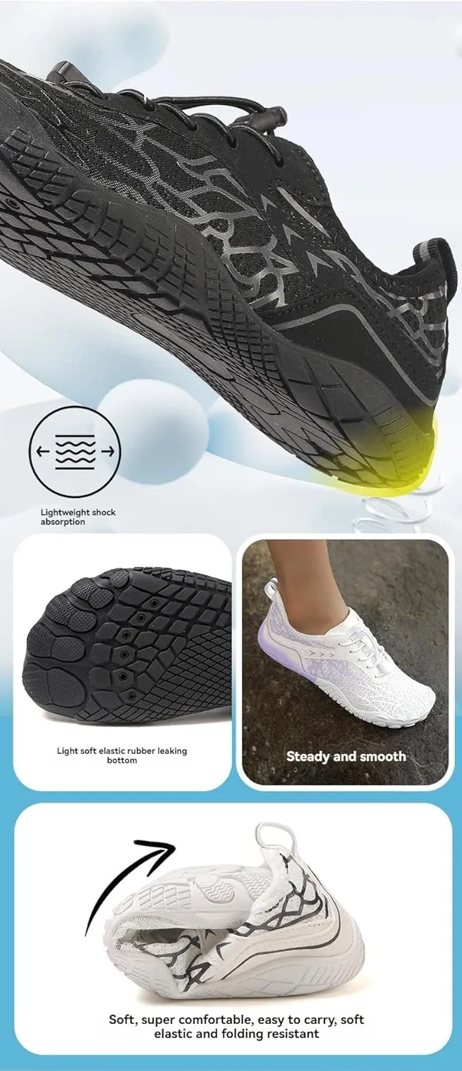 Kubbon Hike Barefoot Footwear Womens Breathable & Non-Slip Athletic Footwear Wide Toe Water Shoes Barefoot Hiking Shoes Unisex