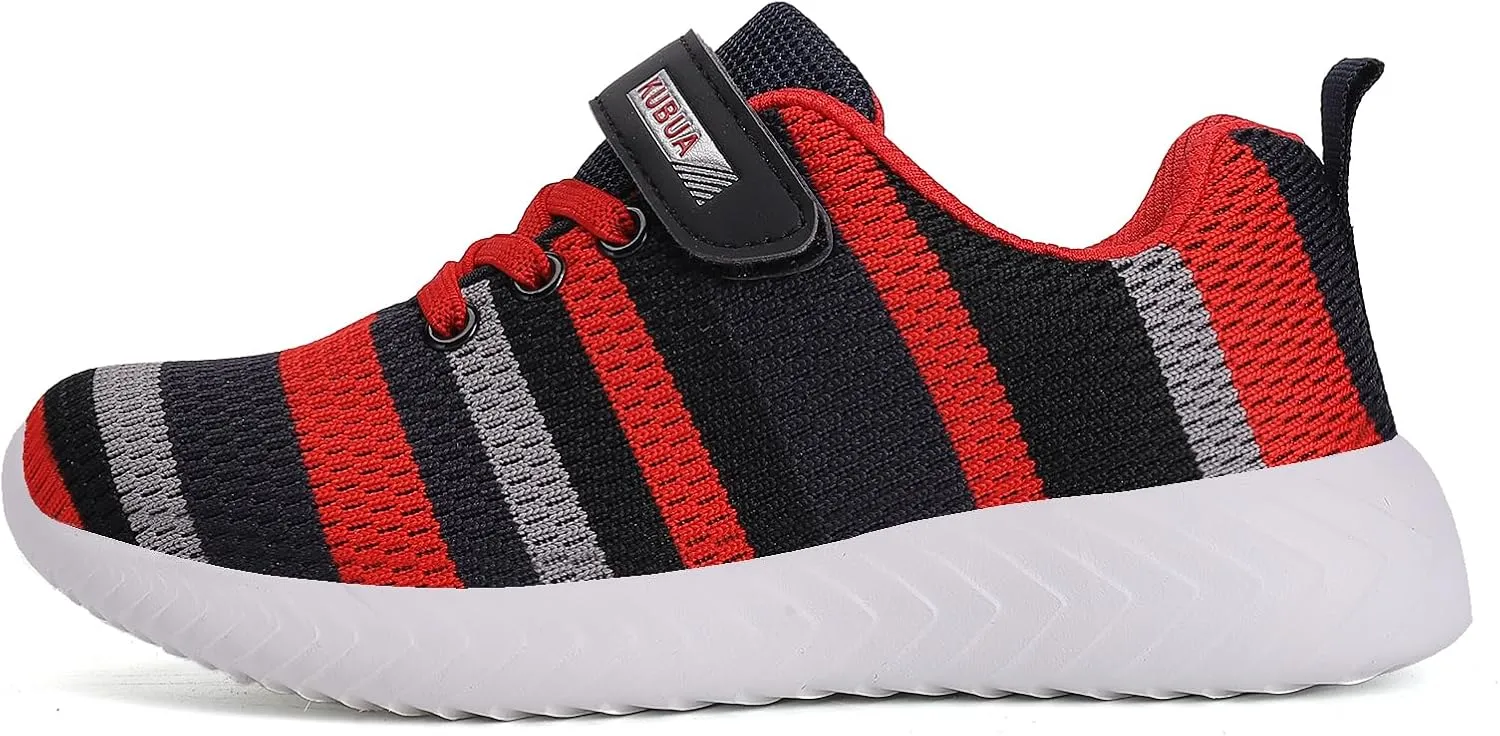 KUBUA Kids Sneakers Boys Tennis Lightweight Breathable Athletic Girls Running Shoes for Toddler