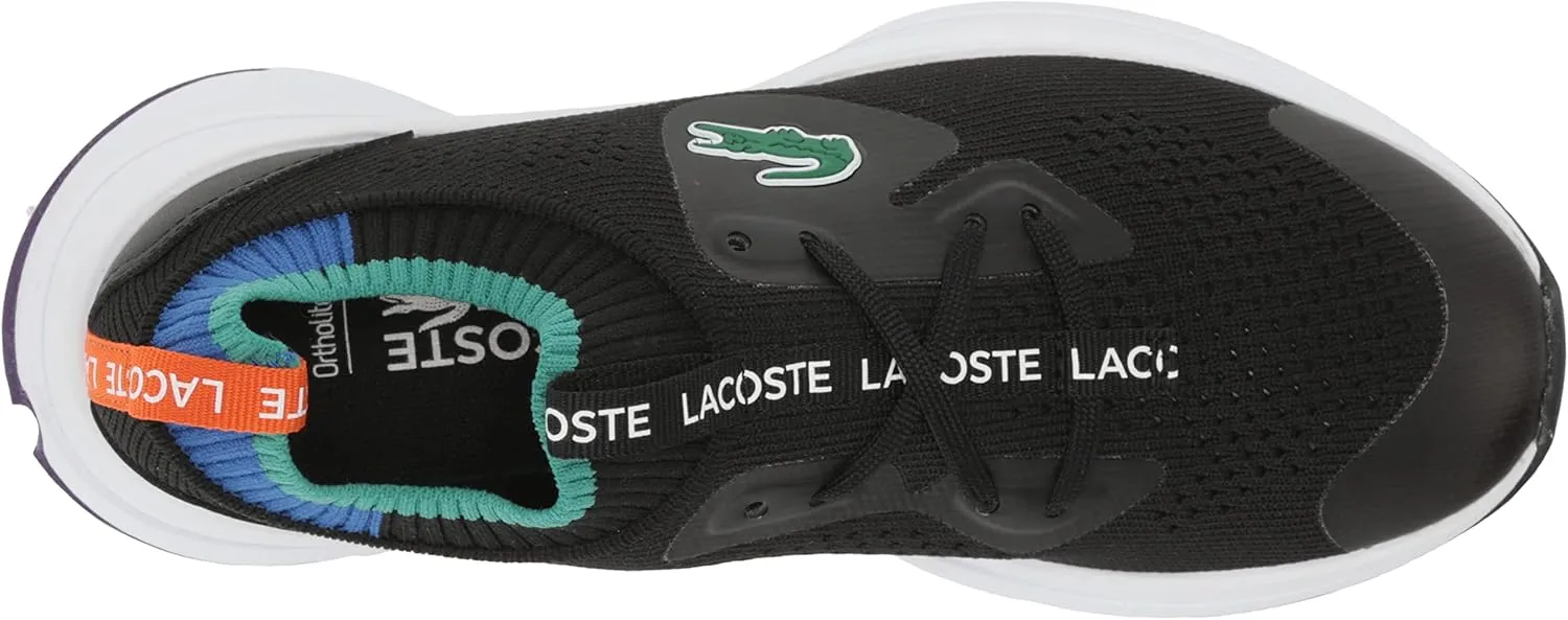 Lacoste Kids' Run Spin Knit Sneaker